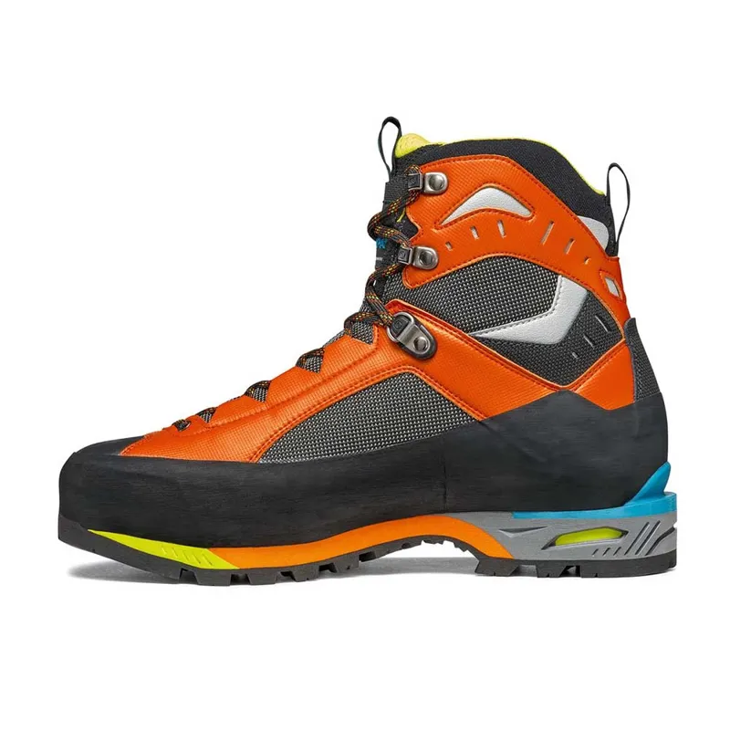Scarpa Mens Charmoz Boots - Shark-Orange-5